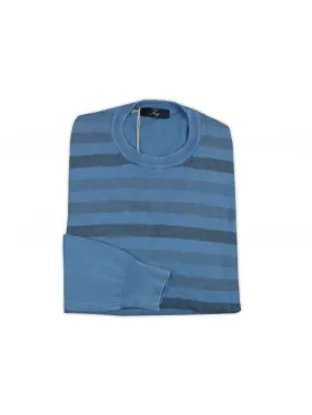 Fay Blue Striped Men's Shirt NMMC118287T