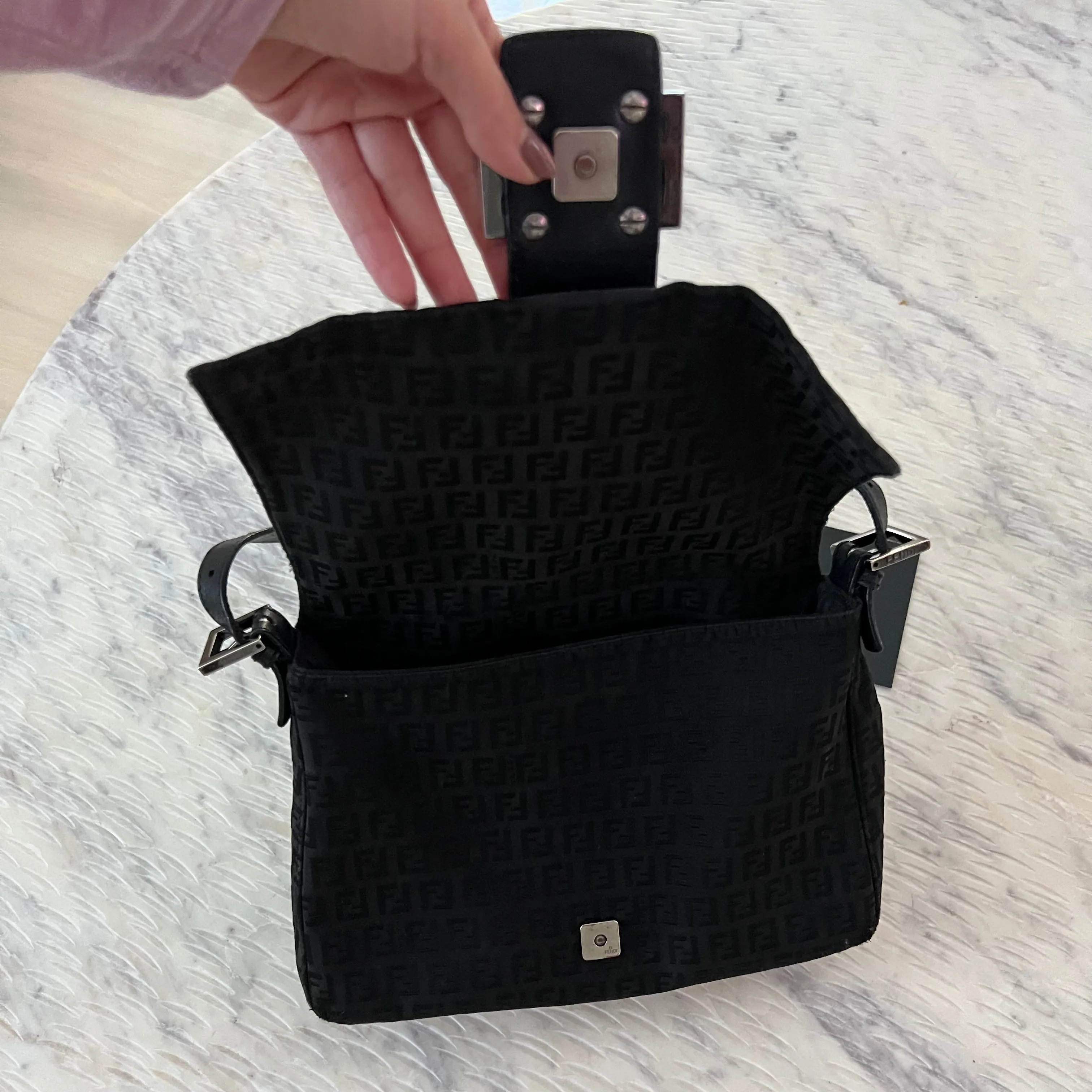 Fendi Vintage FF Baguette Bag