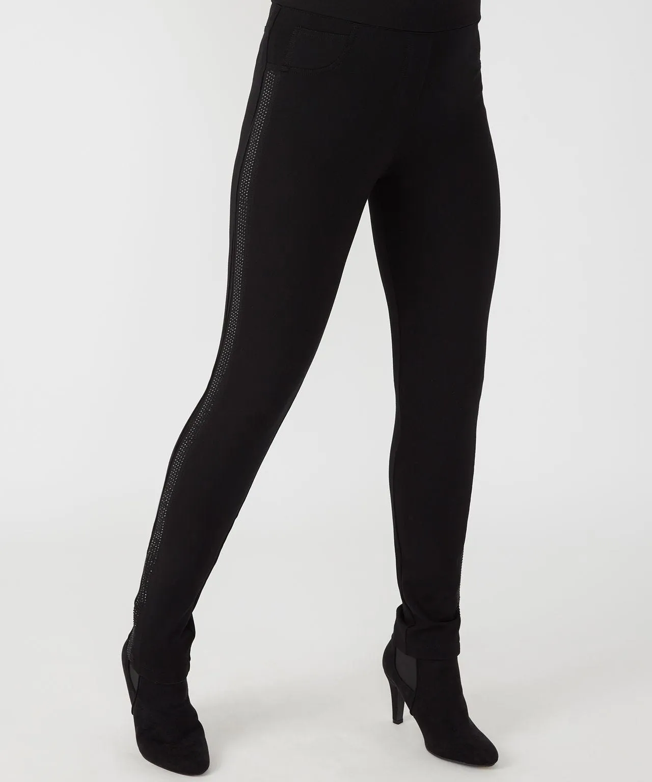 Sparkle Detail Ponte Leggings by First Avenue