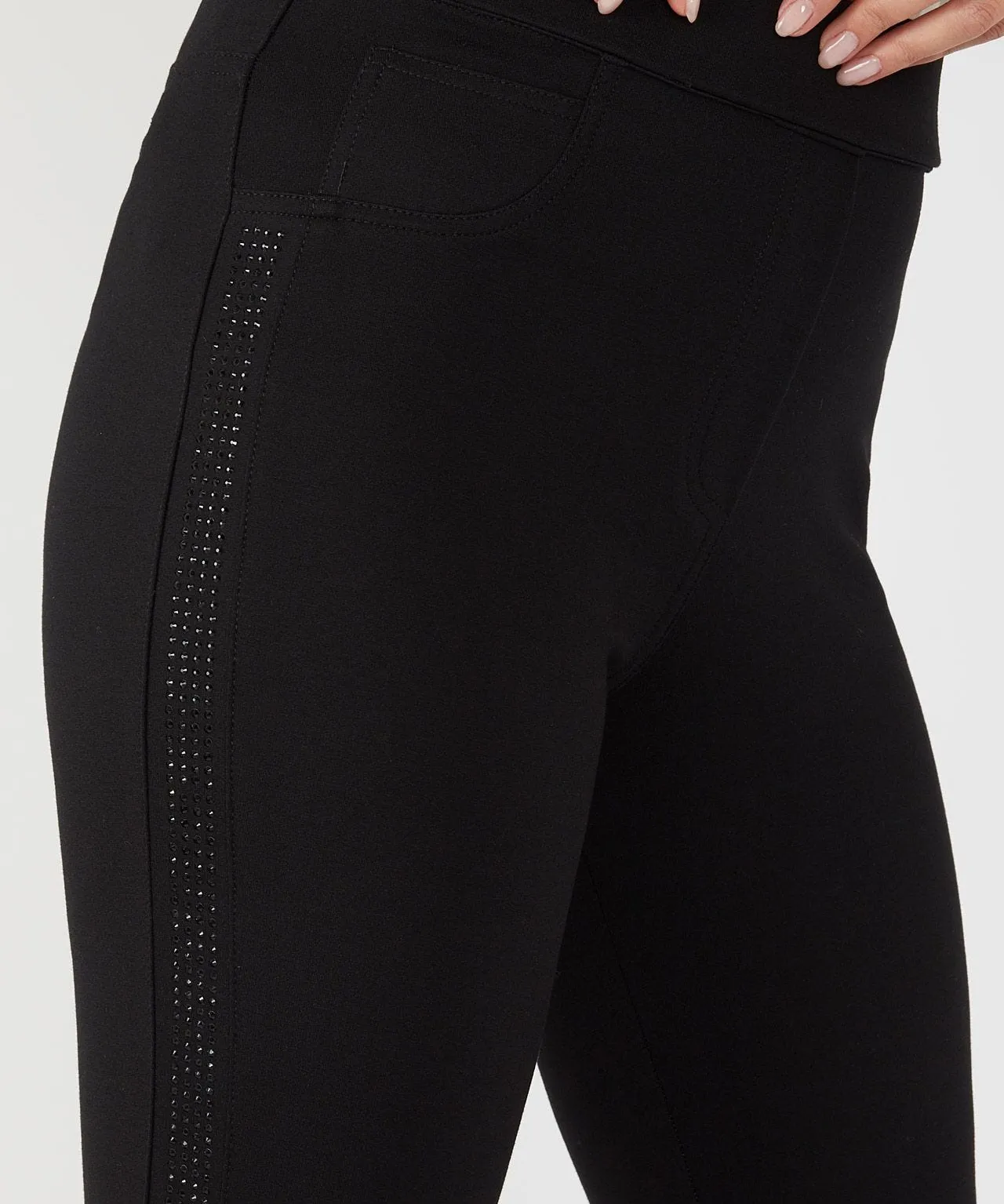 Sparkle Detail Ponte Leggings by First Avenue