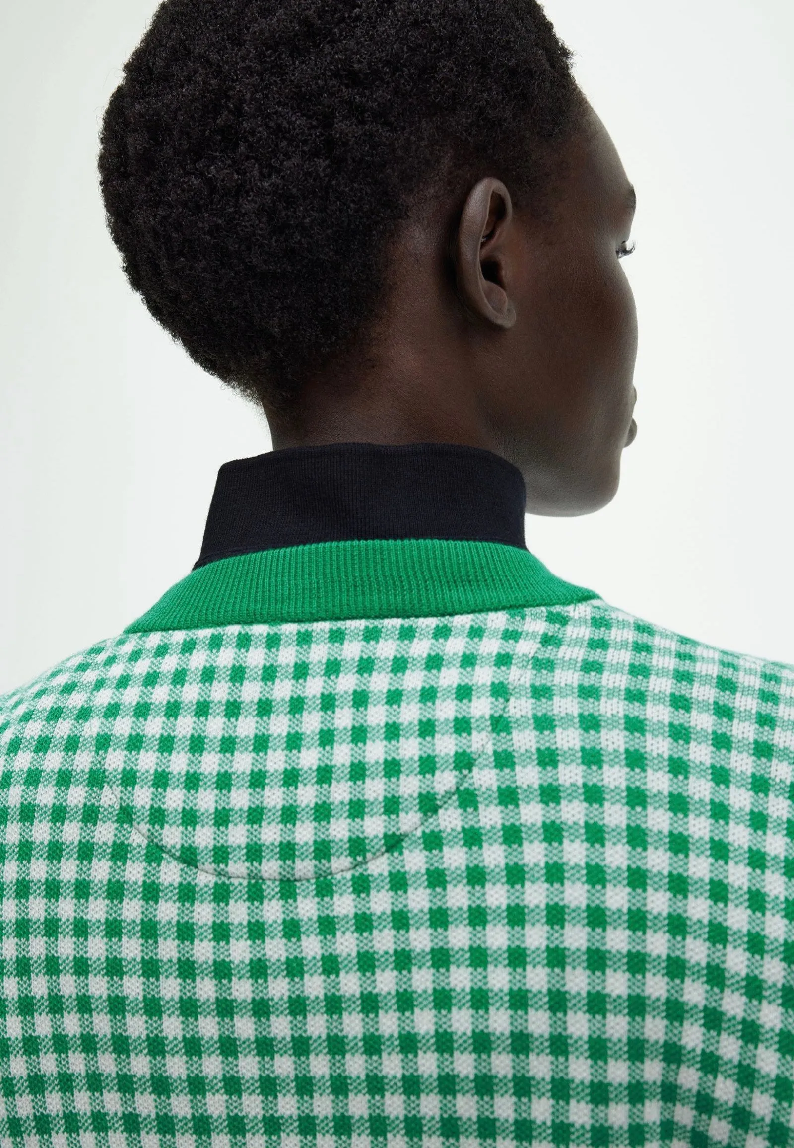 Fred Perry Amy Winehouse collaboration gingham green pullover.