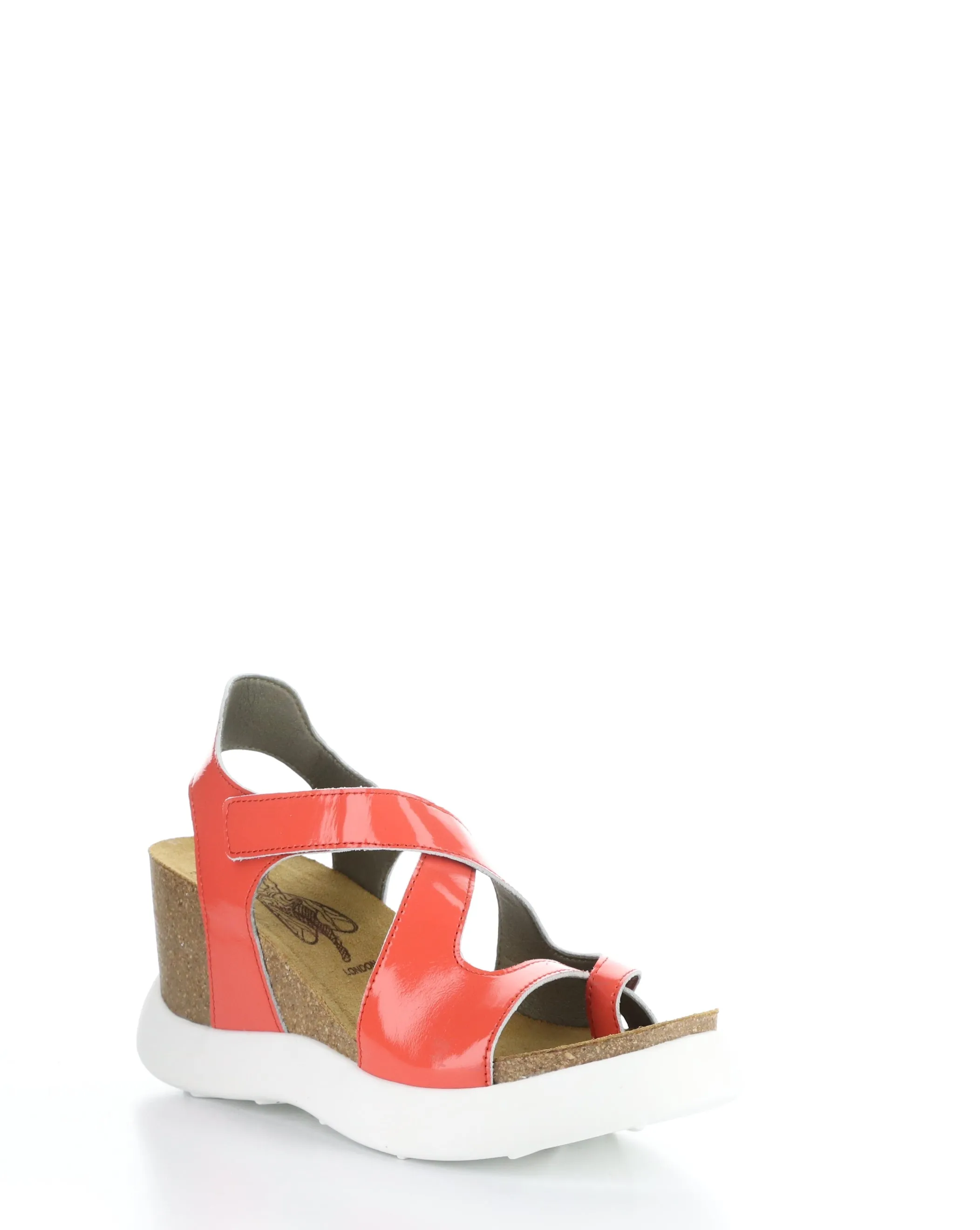 GAVI048FLY 002 SCARLET Adjustable Strap Sandals