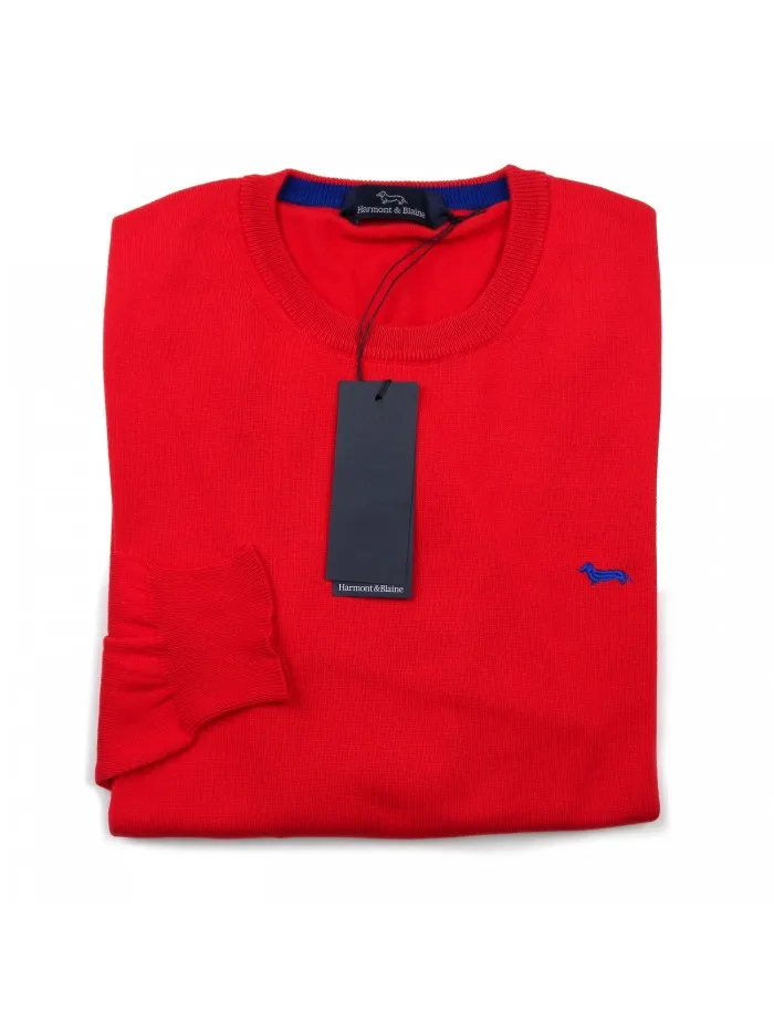 Harmont & Blaine Red Sweater Mod. H1174 30053 COL 534