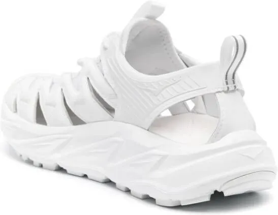 White HOKA Hopara cut-out-detail sandals