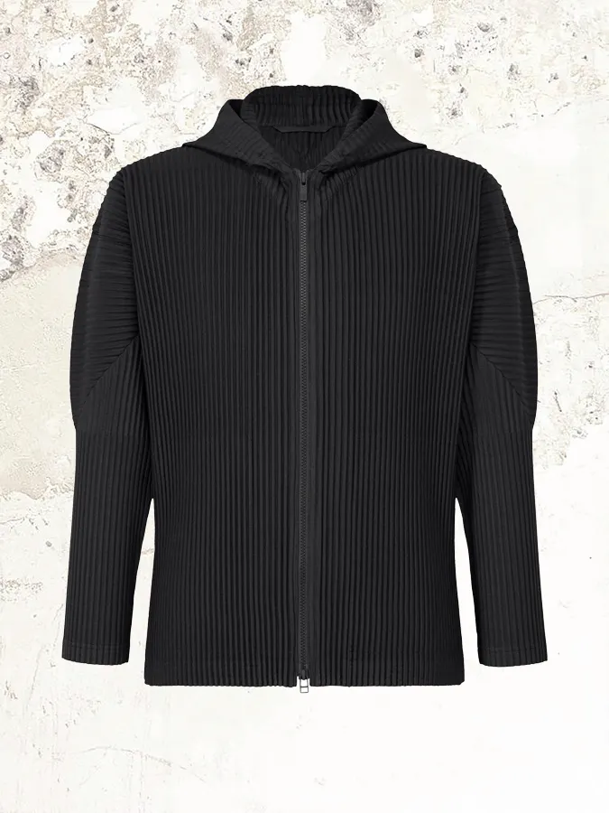 Homme Plissé Issey Miyake Zip-Up Hooded Jacket