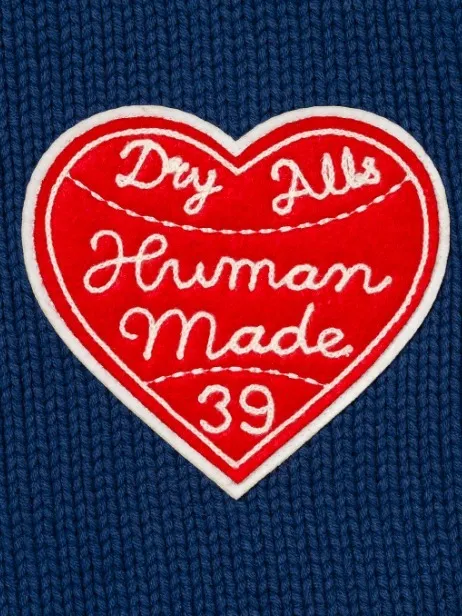 HUMAN MADE Heart Unisex Street Style Plain Cotton Blended Fabrics.