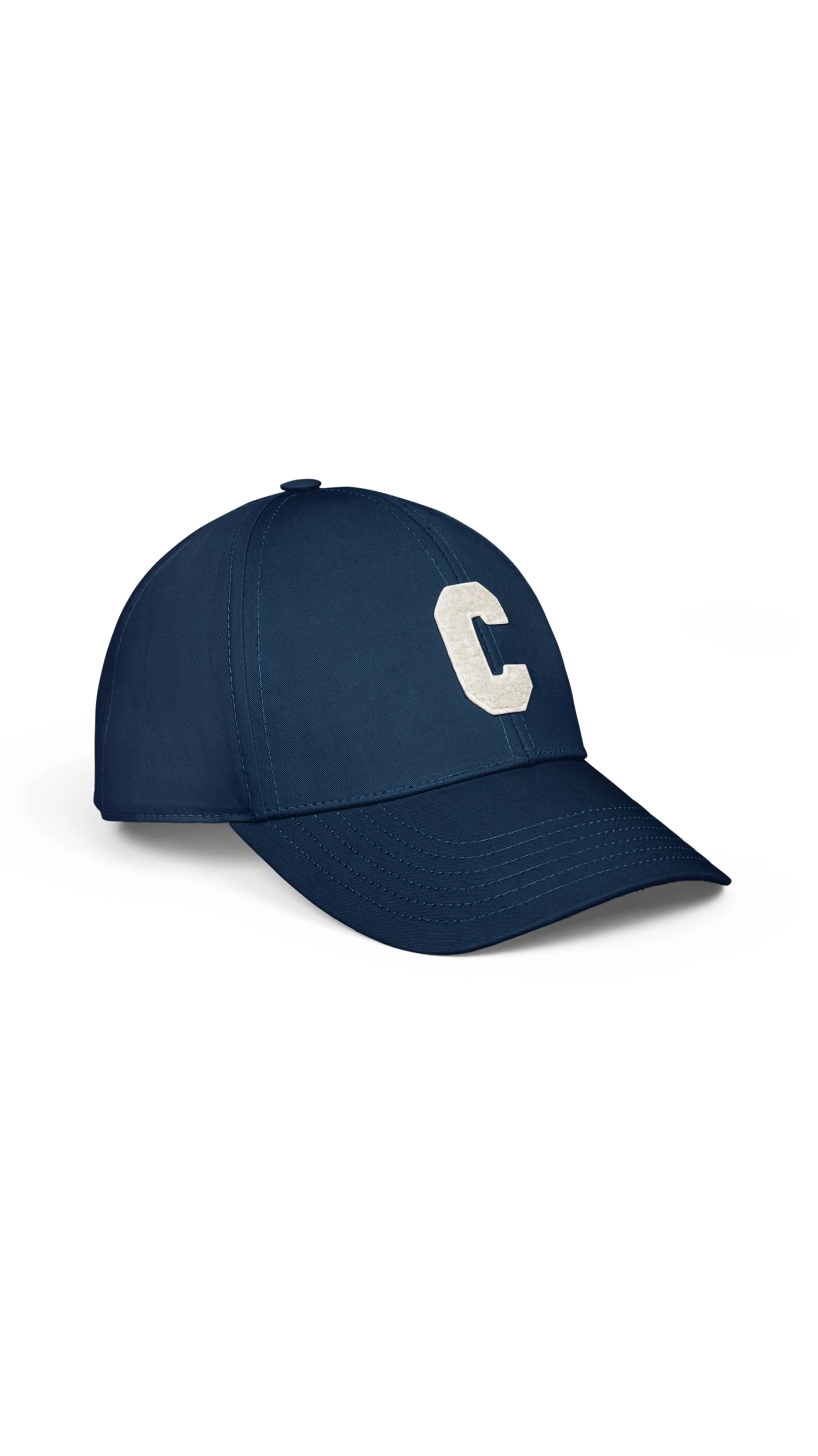 Marine Initial Baseball Cap in Cotton