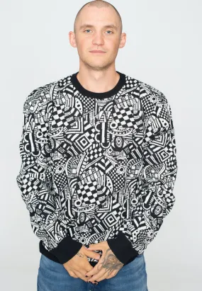 Iriedaily Crazy Fresh Knit Black White Pullover