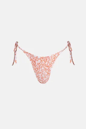 Islander Coral Floral High Cut Tie Side Bikini Bottom