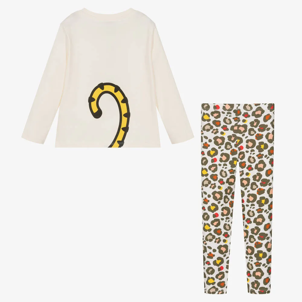 Ivory KOTORA Tiger Leggings for Girls