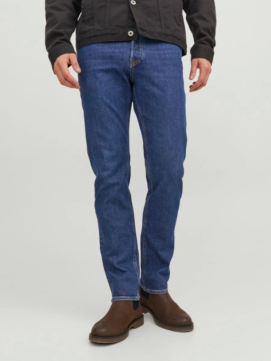 Jack and Jones Mike Original Comfort Tapered Fit Denim Jeans AM 386 Blue