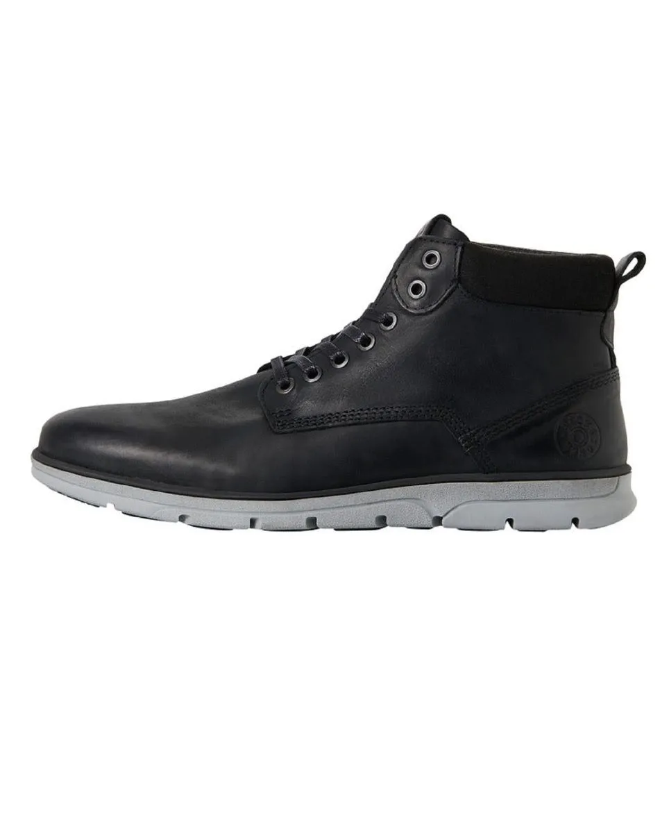 Jack & Jones Tubar Anthracite Leather Boots