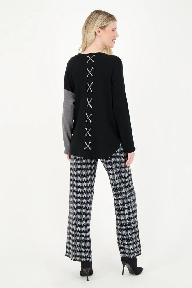 Jacquard Pants - Black