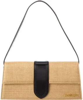 Jacquemus Long Leather-Trim Shoulder Bag Le Bambino