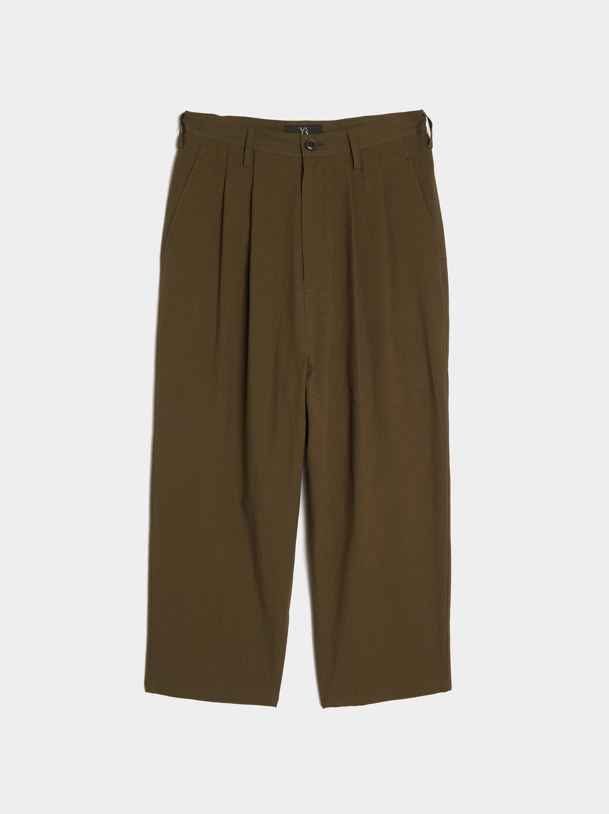 Khaki KA-Double Tuck Tapered Pant