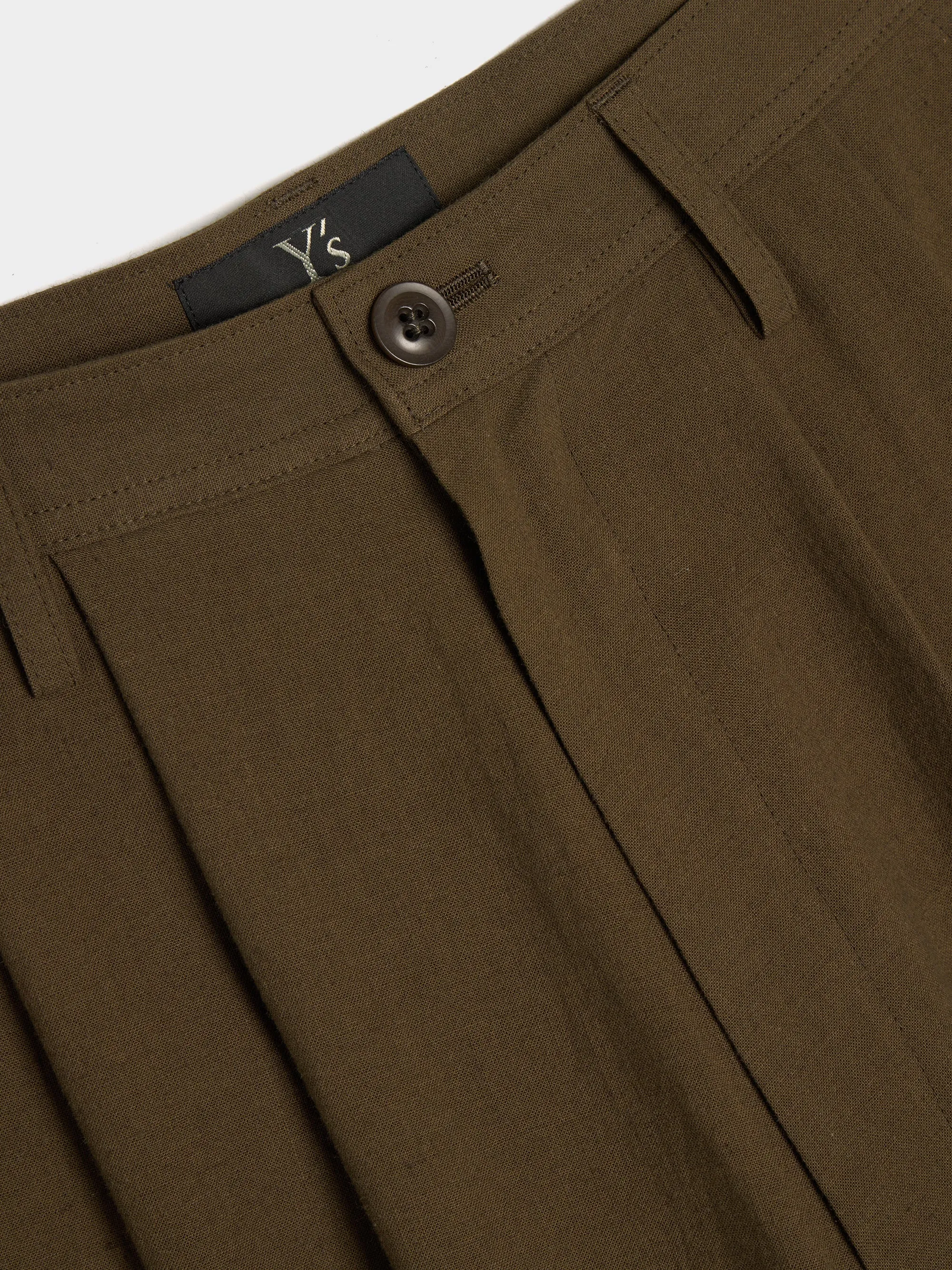 Khaki KA-Double Tuck Tapered Pant