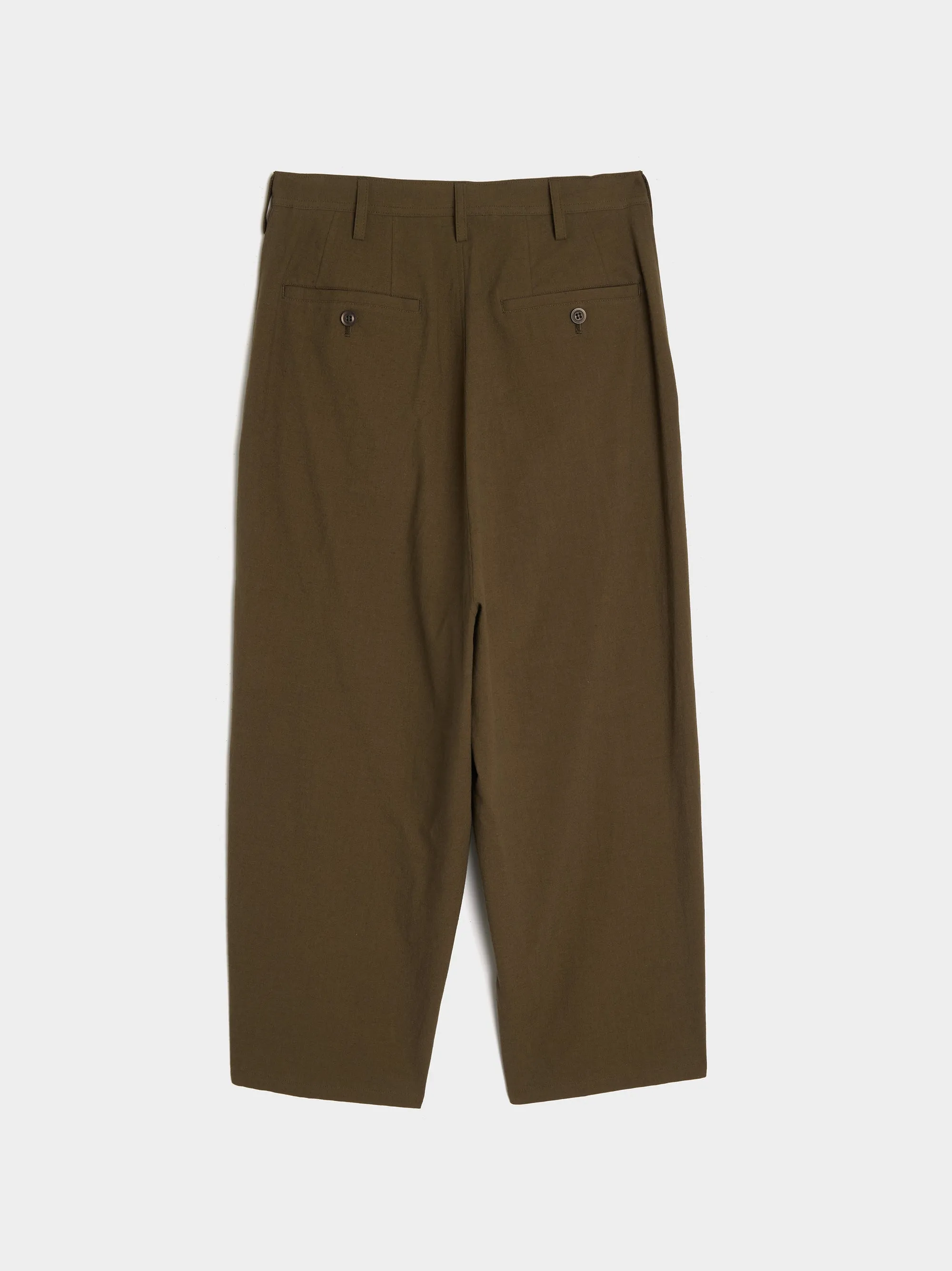 Khaki KA-Double Tuck Tapered Pant