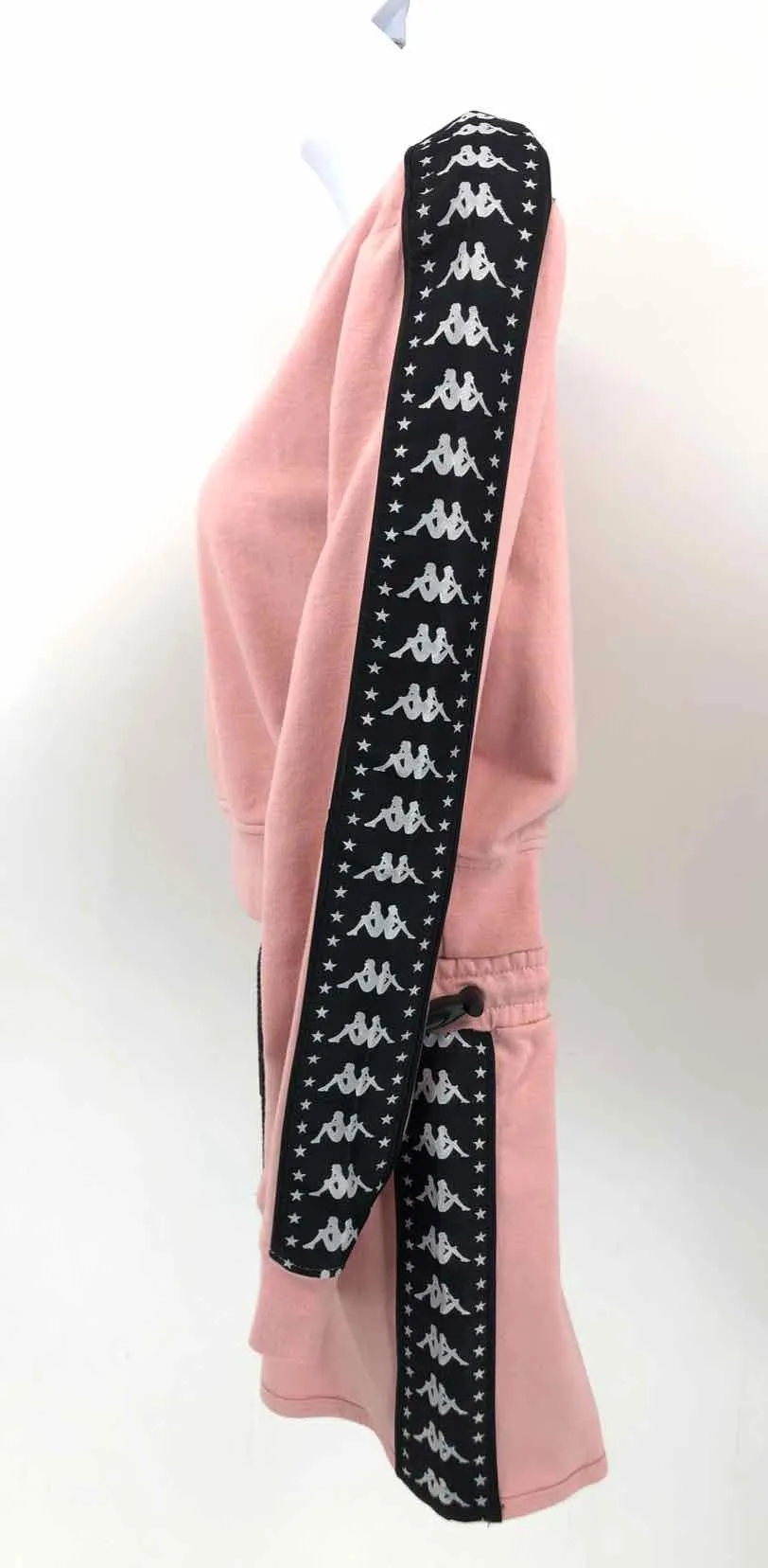 Pink Black White Sweatshirt Shorts Size LARGE (L) 2PC Set KAPPA