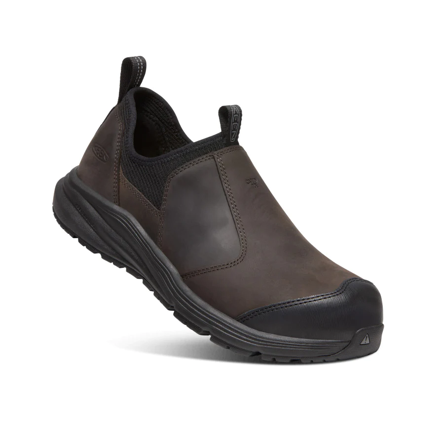 Keen Utility Men's Vista Energy ESD Slip-On Safety Toe Shoes - Bean Black