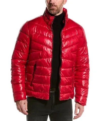 Kenneth Cole Mixed Quilted Packable Puffer Jacket