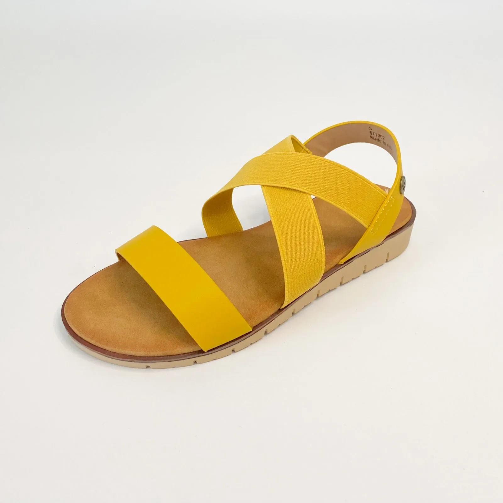 KG elasticated mustard sandal