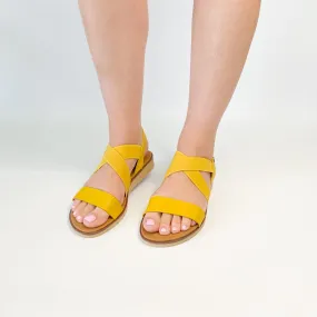 KG elasticated mustard sandal