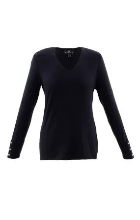 Ladies Marble V Neck Sweater