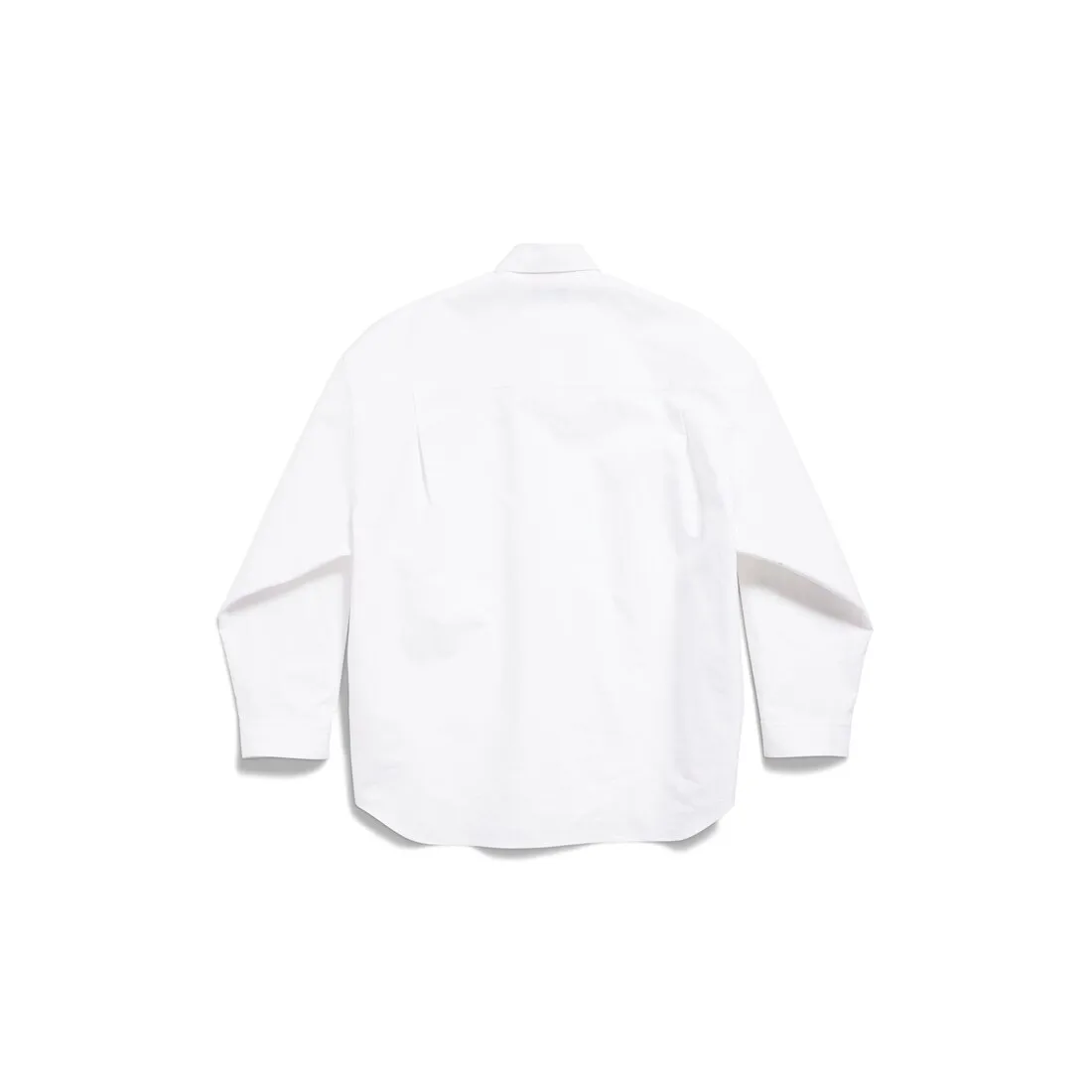 Large Fit White Outerwear Shirt