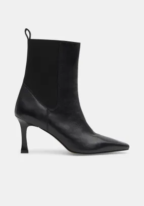 Leather Stiletto Chelsea Boots