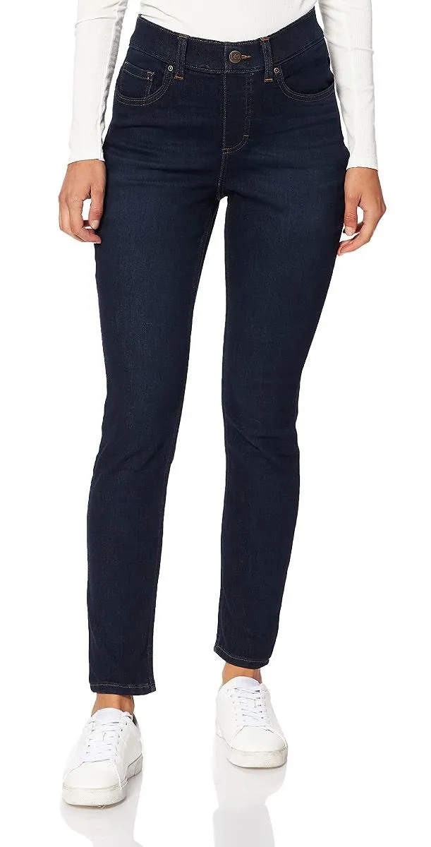 Darkest Night Lee Extreme Motion Ladies Skinny Comfort Stretch Jeans