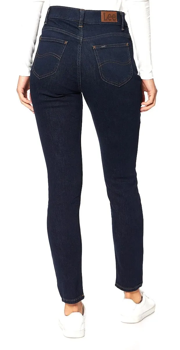 Darkest Night Lee Extreme Motion Ladies Skinny Comfort Stretch Jeans