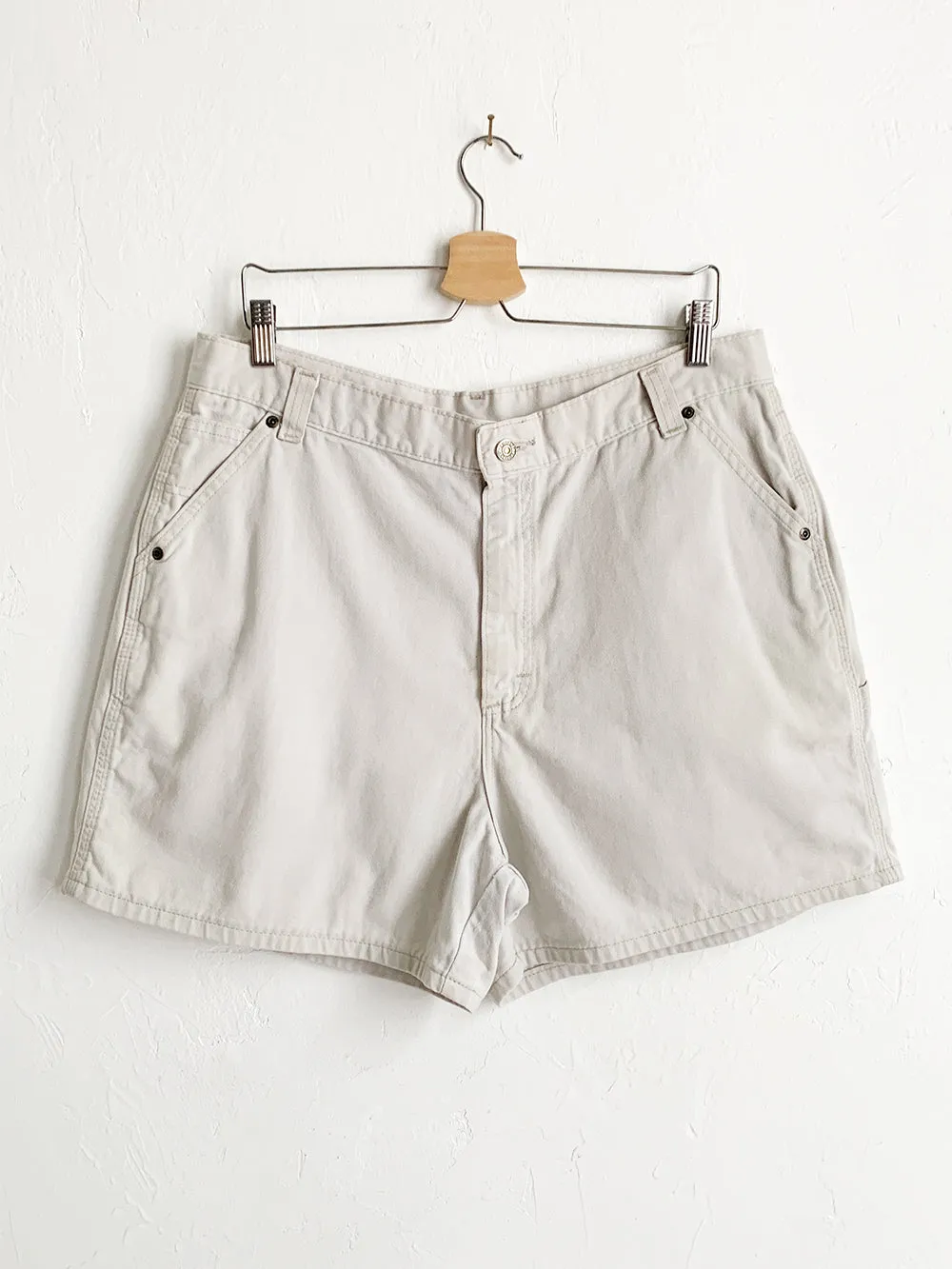 Khaki Carpenter Shorts by LEE