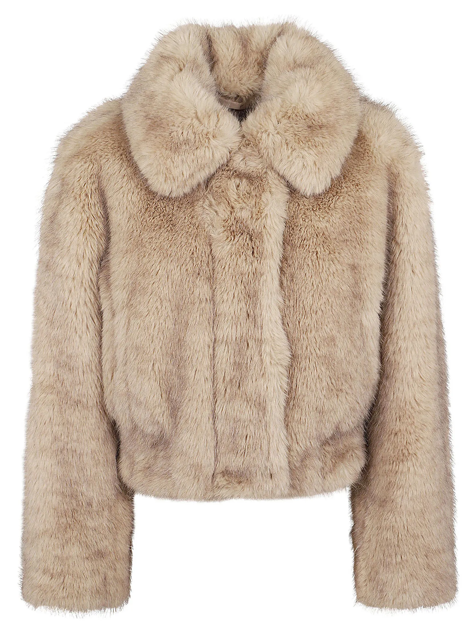 Lena Faux Fur Natural Fox Jacket 55cm