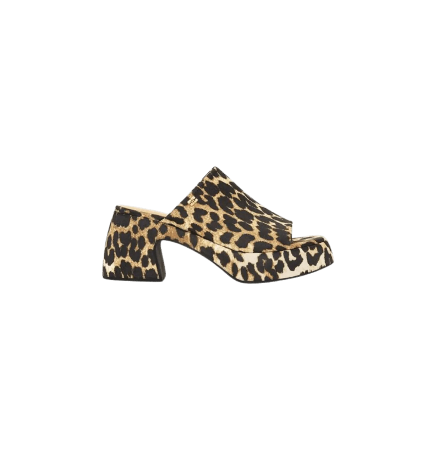 Leopard Print Butterfly Platform Sandals by GANNI