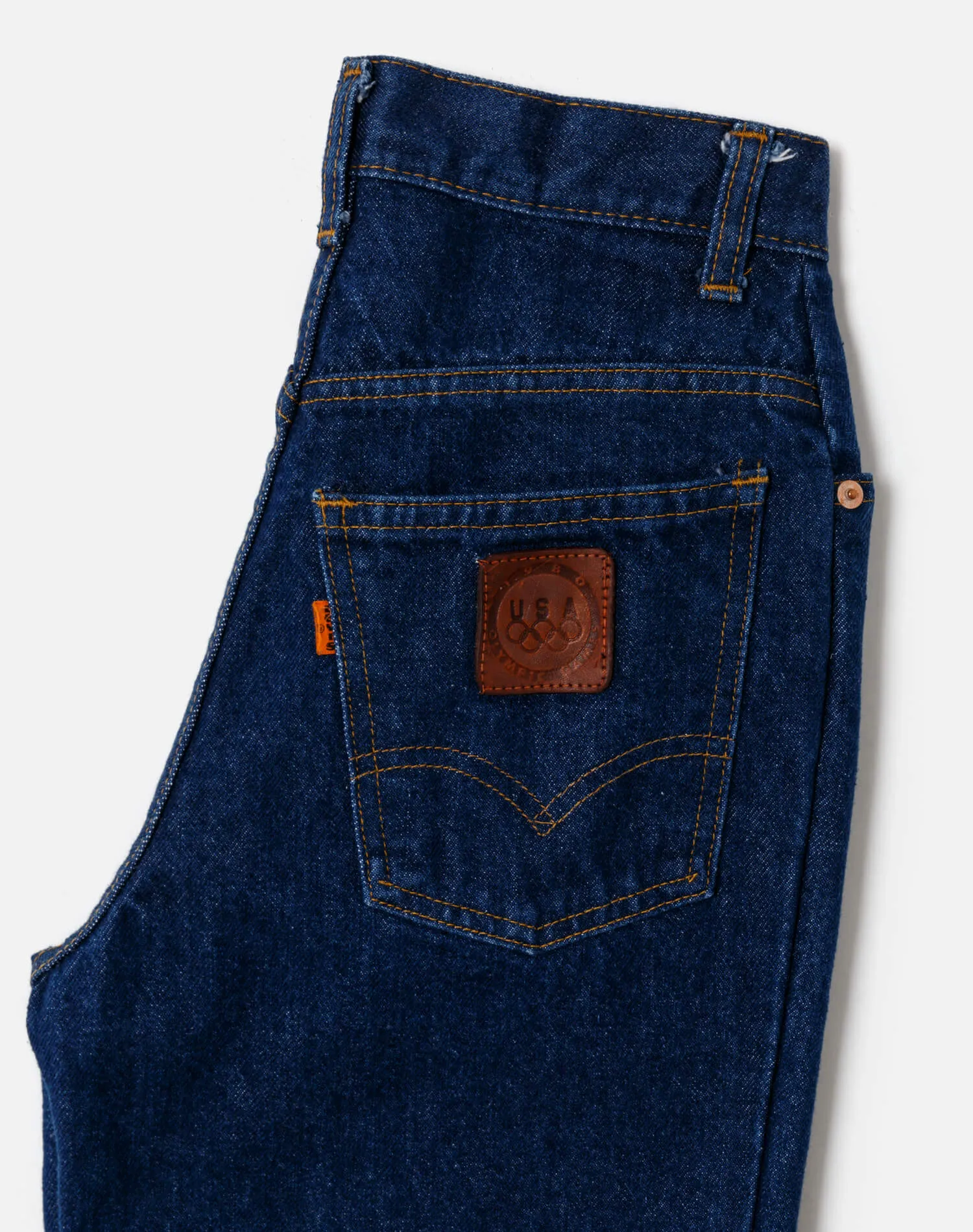 Levi's 1980 Olympics Jeans in Orange Tab