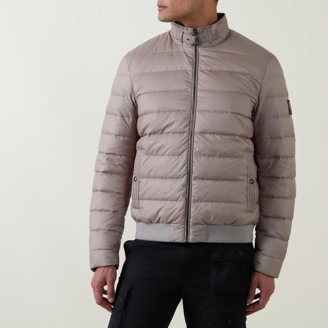 Light Grey Padded Casual Jacket by BELSTAFF