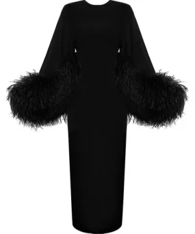 Midnight Black Deva Dress for Women by Lily Phellera