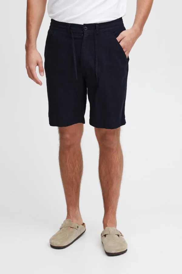 Linen Houndstooth Shorts