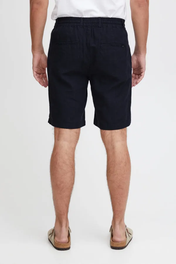 Linen Houndstooth Shorts