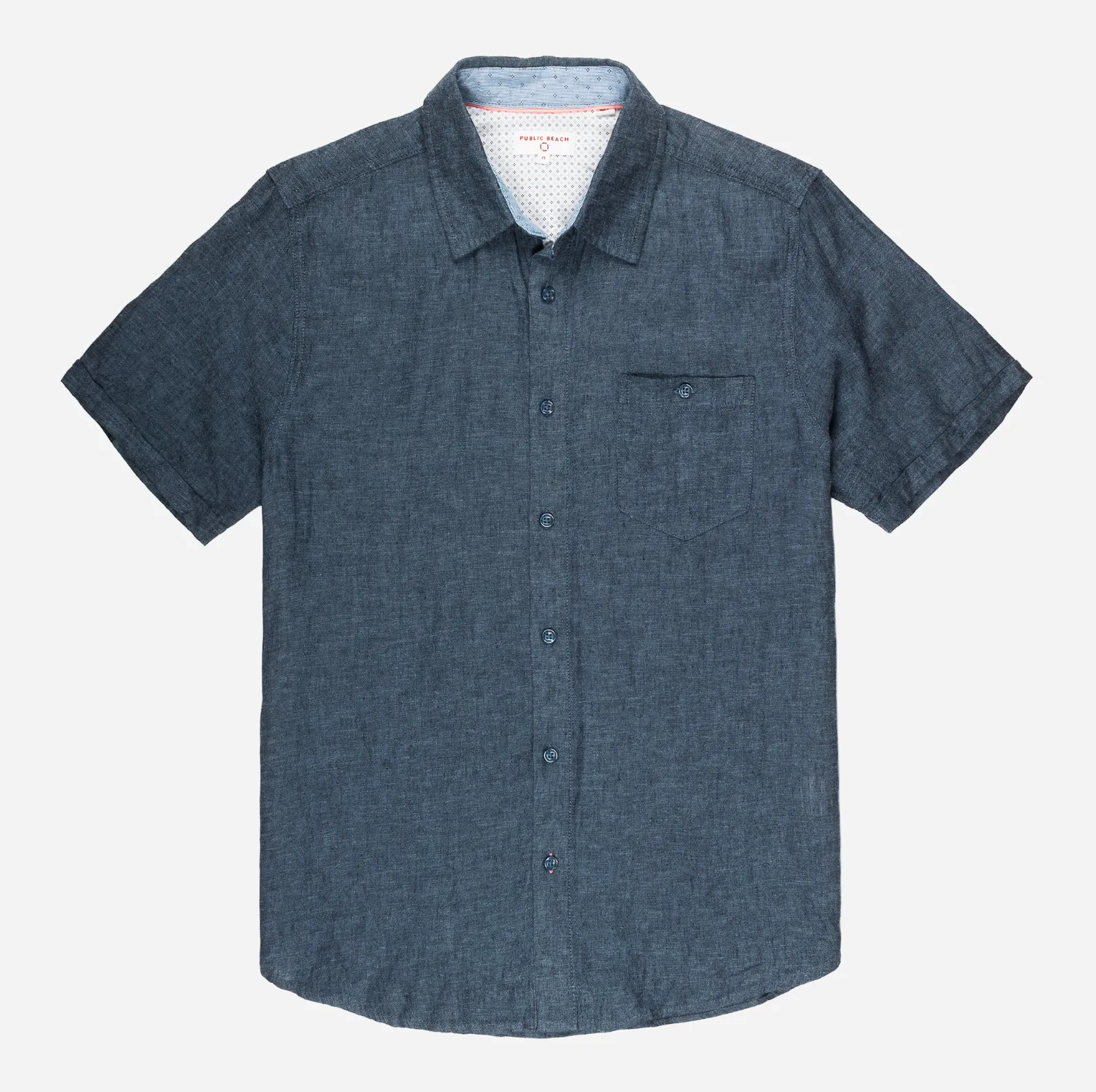 Linen Shirt with Short Sleeves