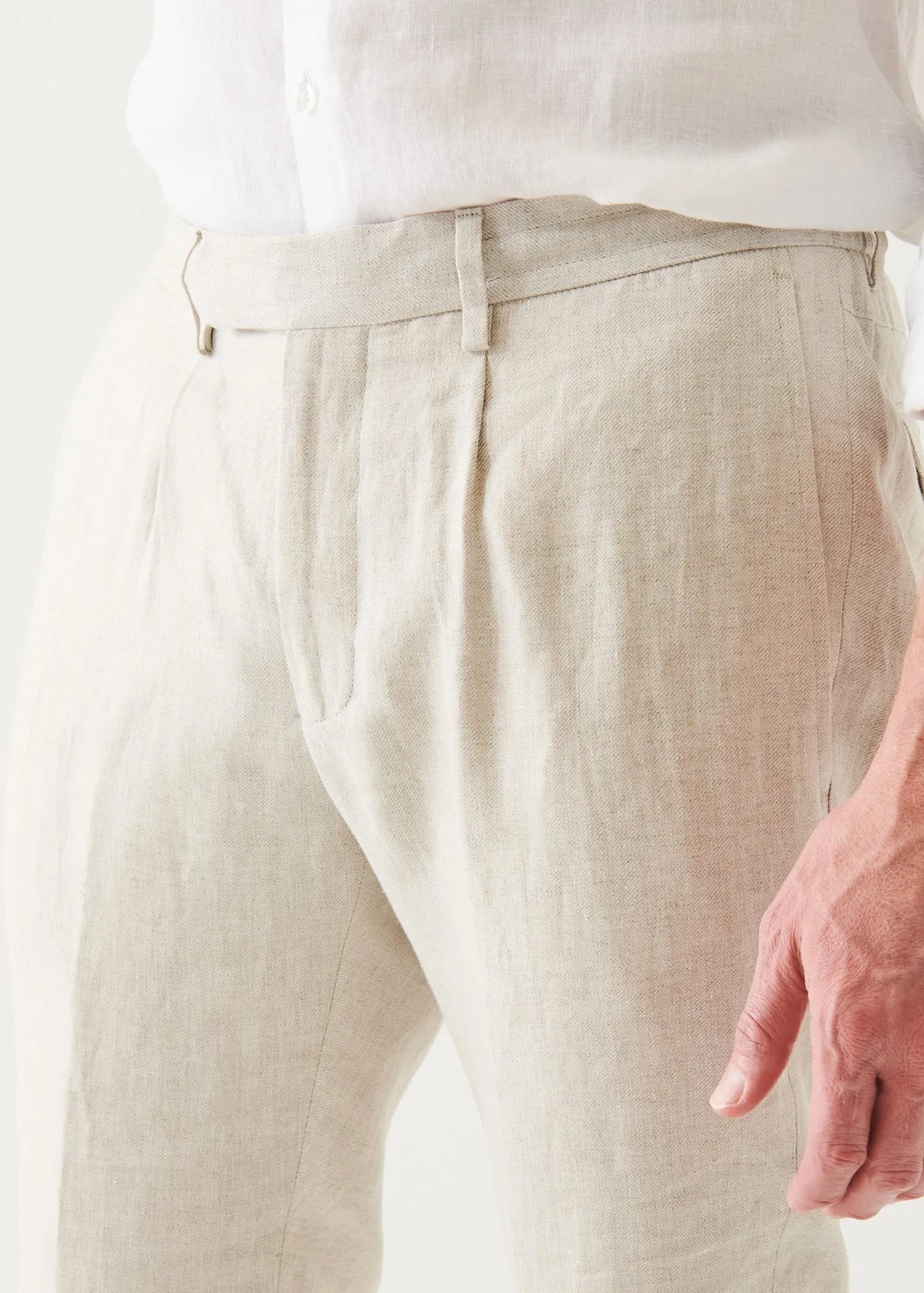 linen trousers