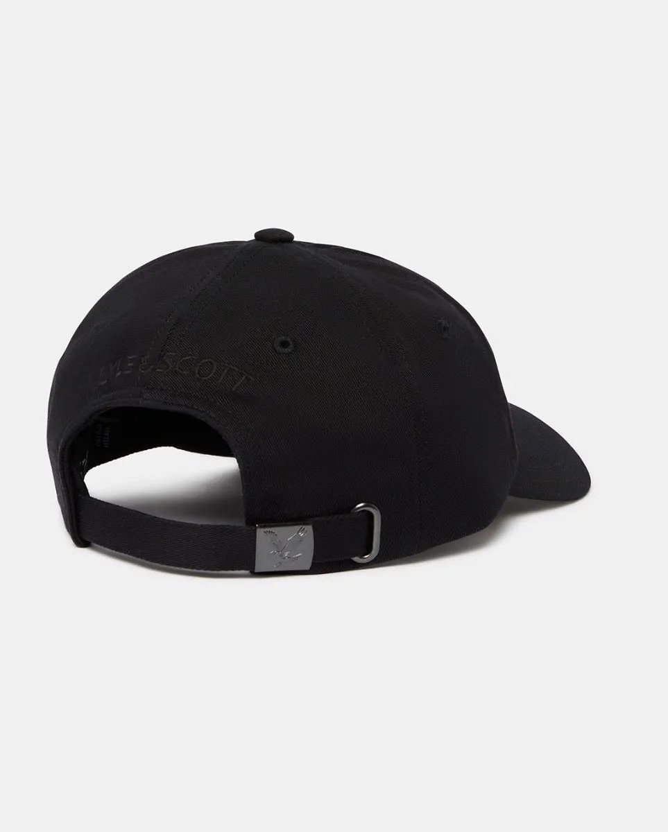 Jet Black Lyle & Scott Cotton Baseball Cap