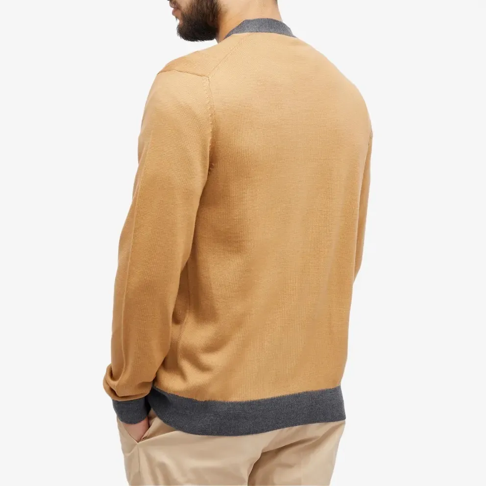 Maison Kitsuné Unisex Wool Bicolor Animal Patterns Logo