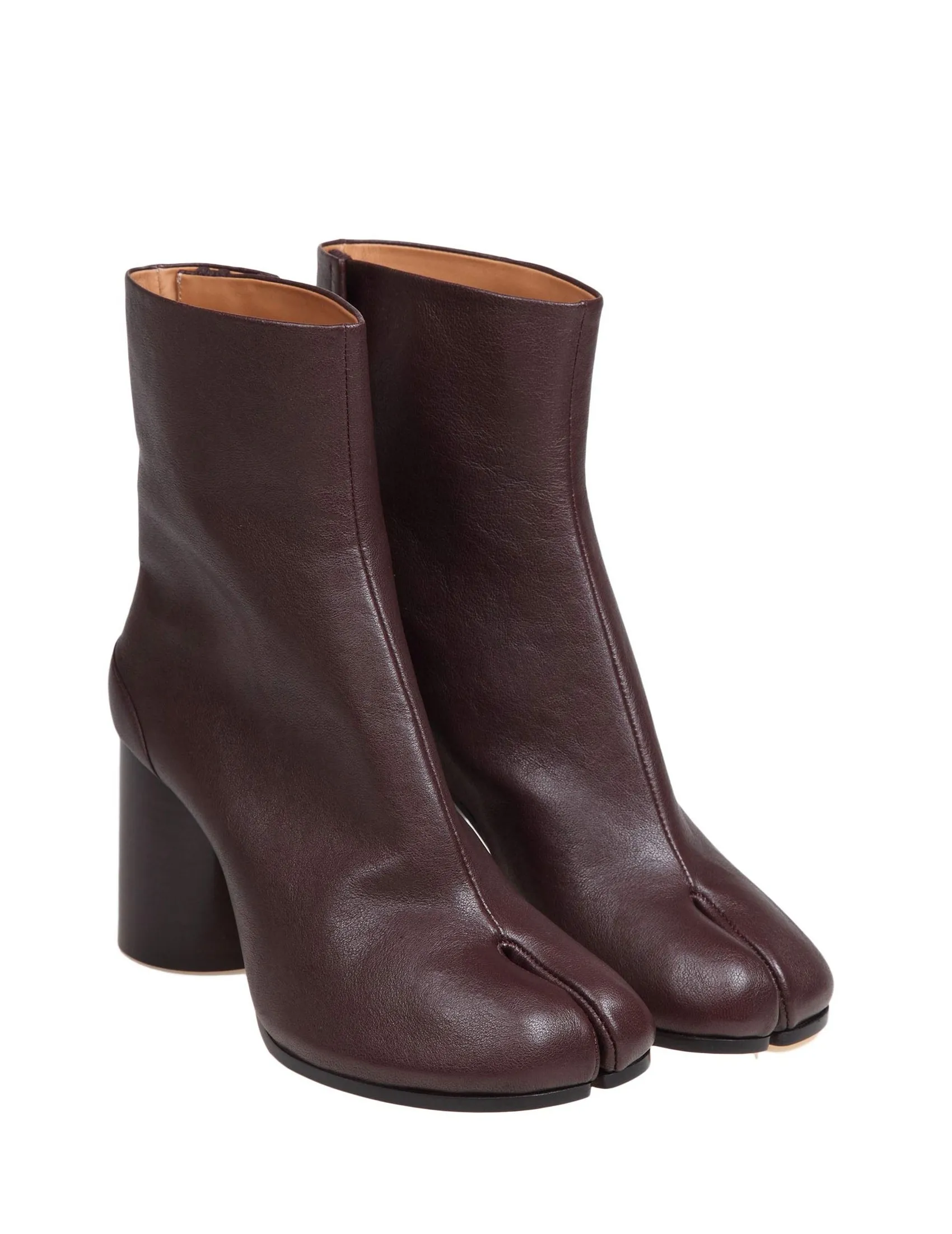 Maison Margiela Soft Brown Nappa Tabi Ankle Boots