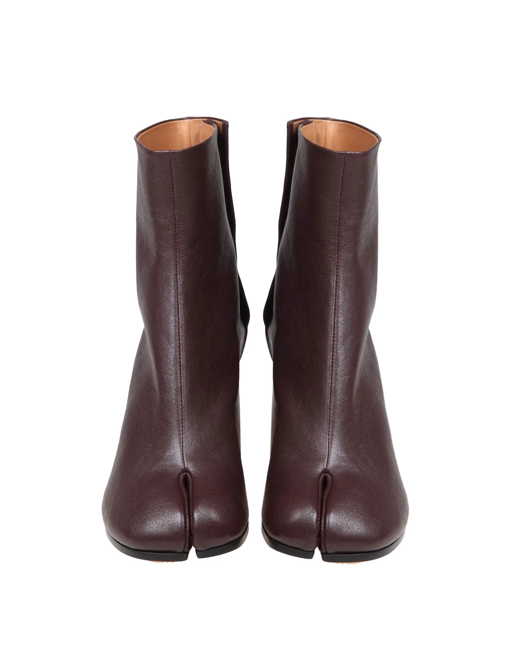 Maison Margiela Soft Brown Nappa Tabi Ankle Boots