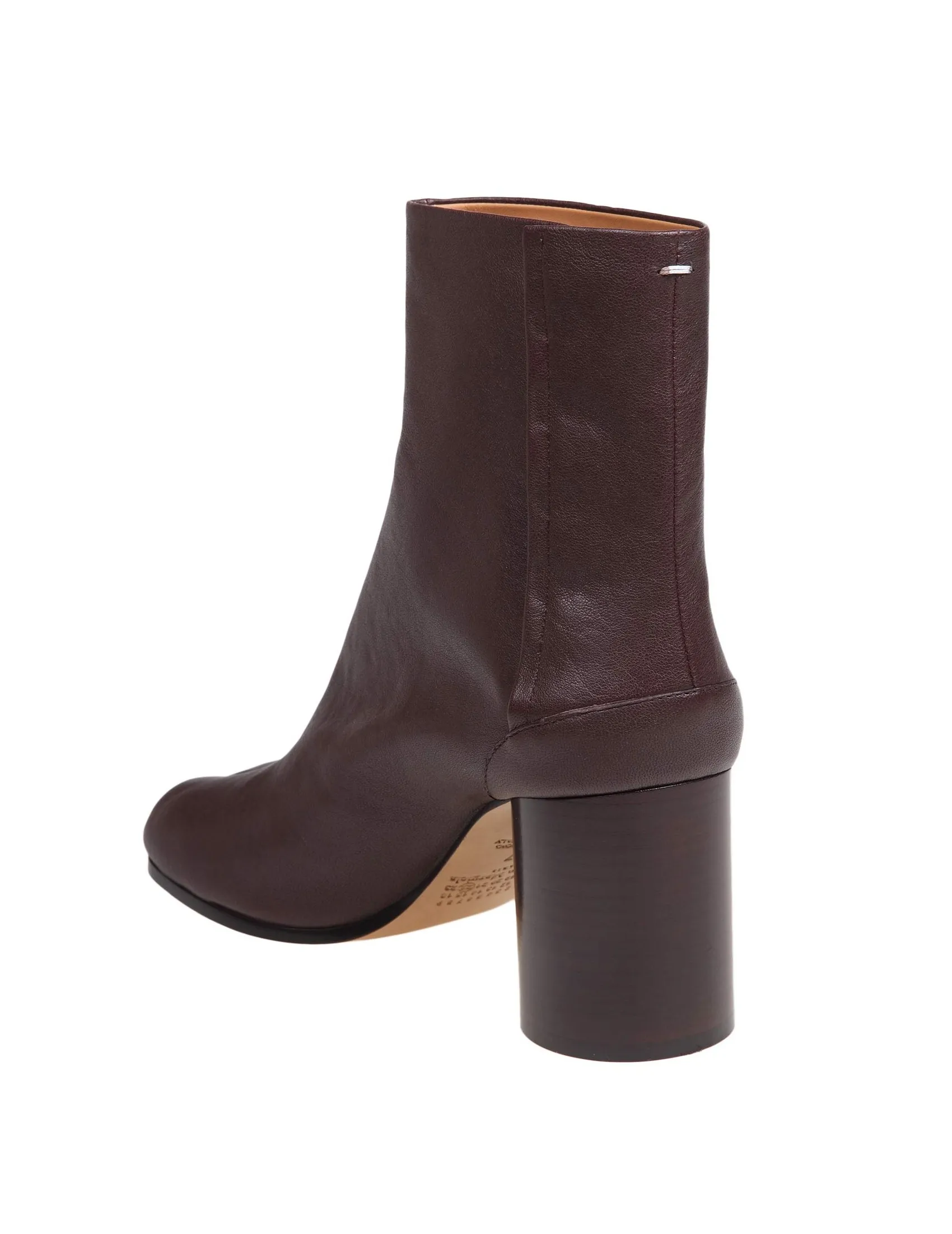 Maison Margiela Soft Brown Nappa Tabi Ankle Boots