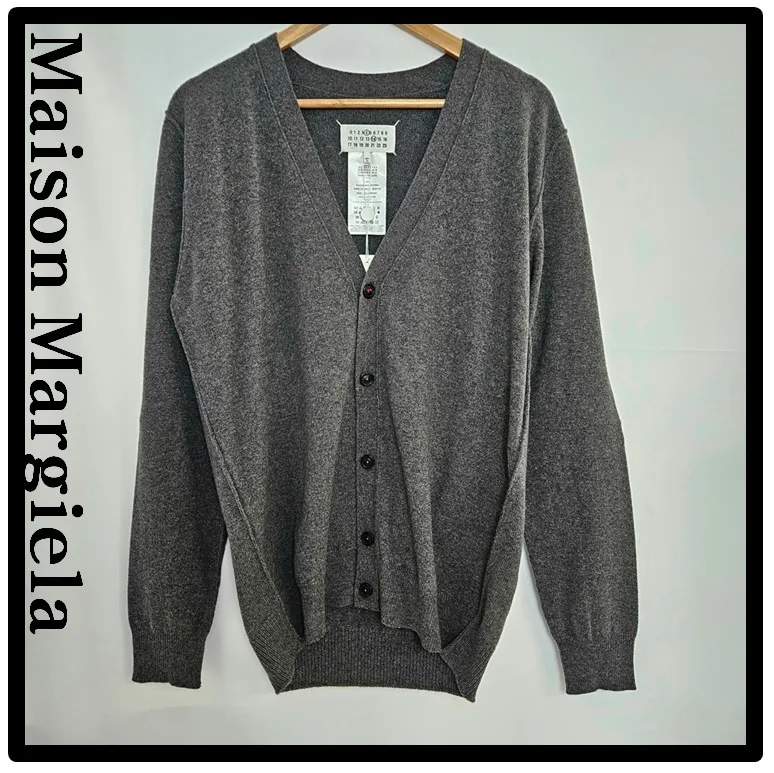 Maison Margiela Unisex Street Style Logo Cardigans Designers.