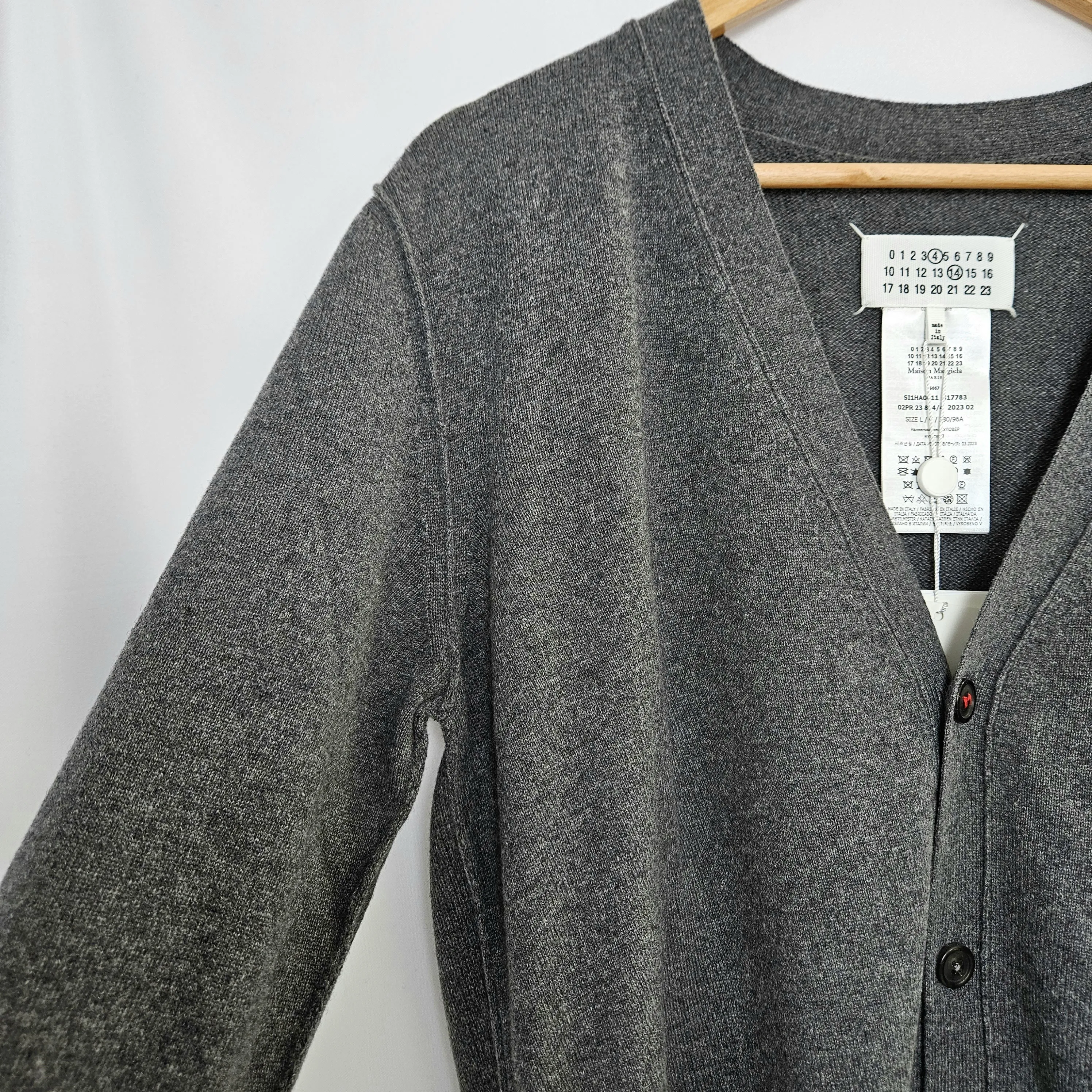 Maison Margiela Unisex Street Style Logo Cardigans Designers.