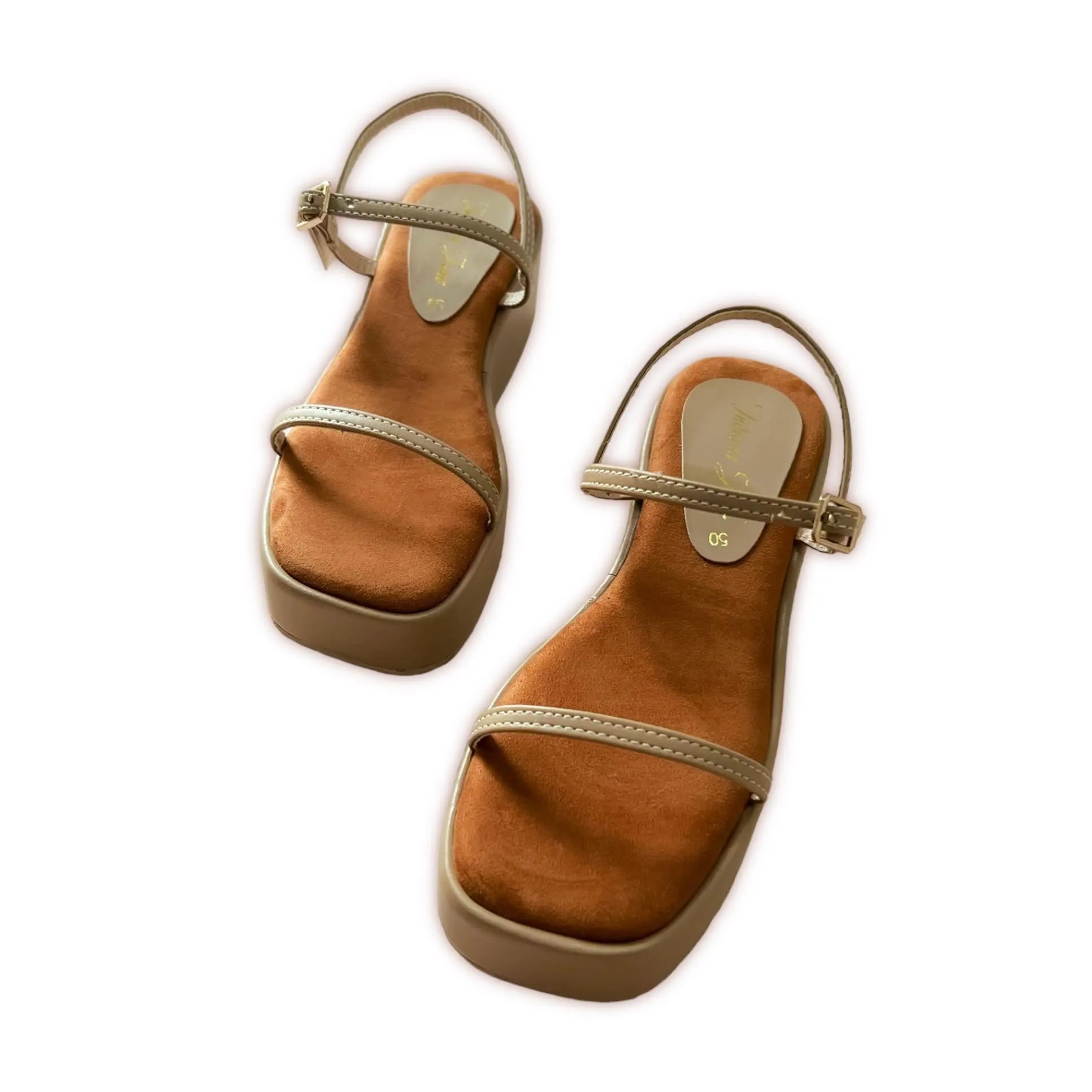 Mocha Platform Sandals