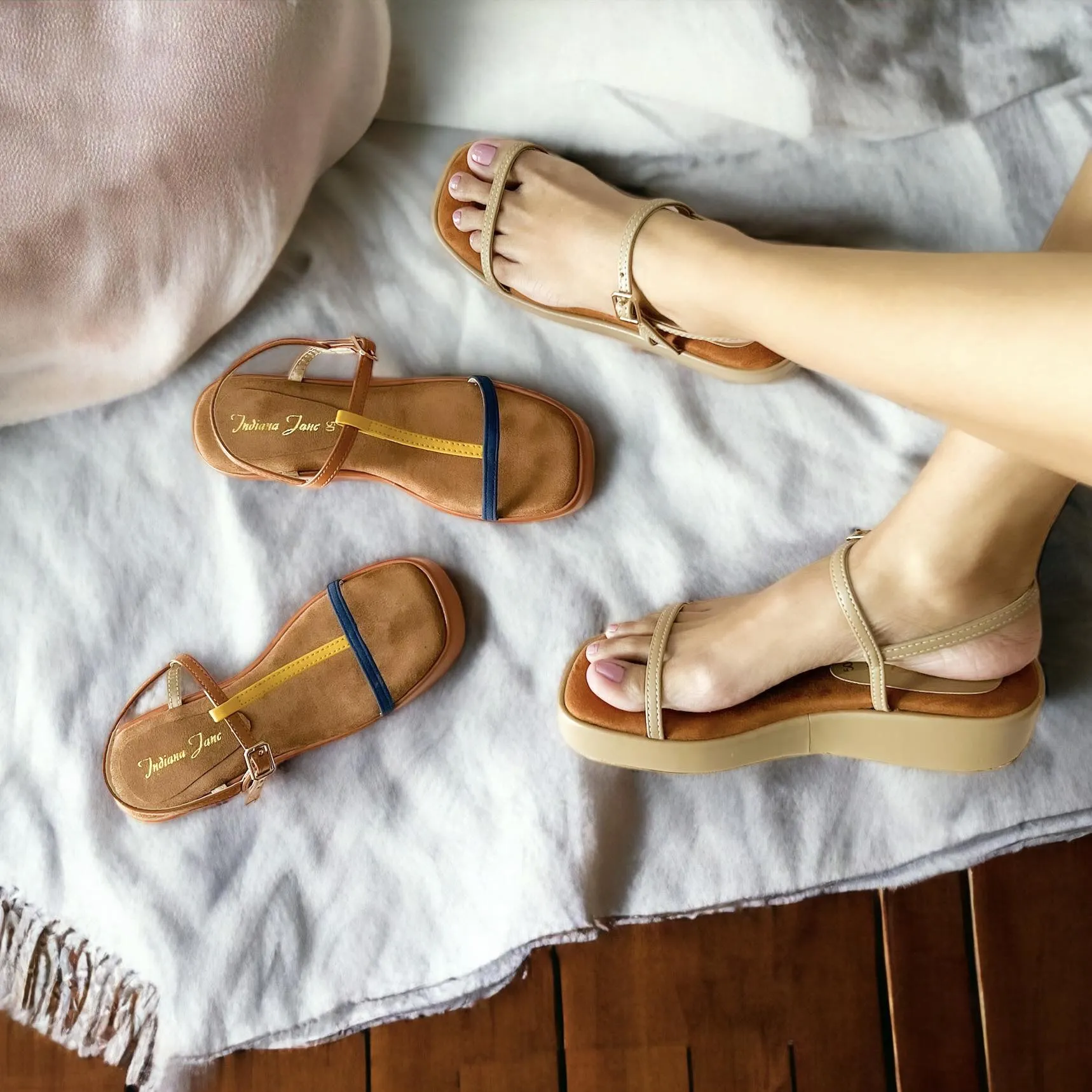 Mocha Platform Sandals